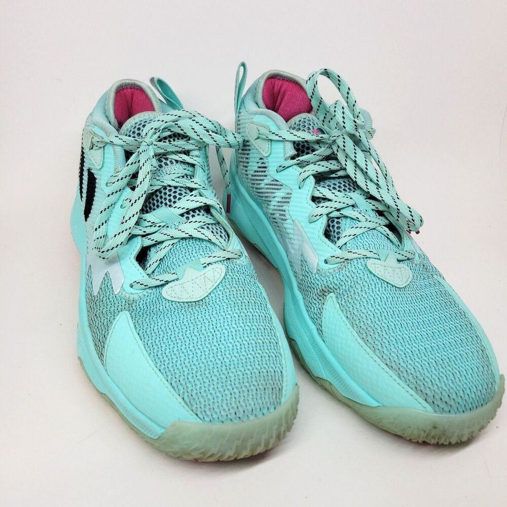 Adidas Dame 8  D.O.L.L.A. Respect My Name  G76475 Aqua Basketball Sneakers US 10